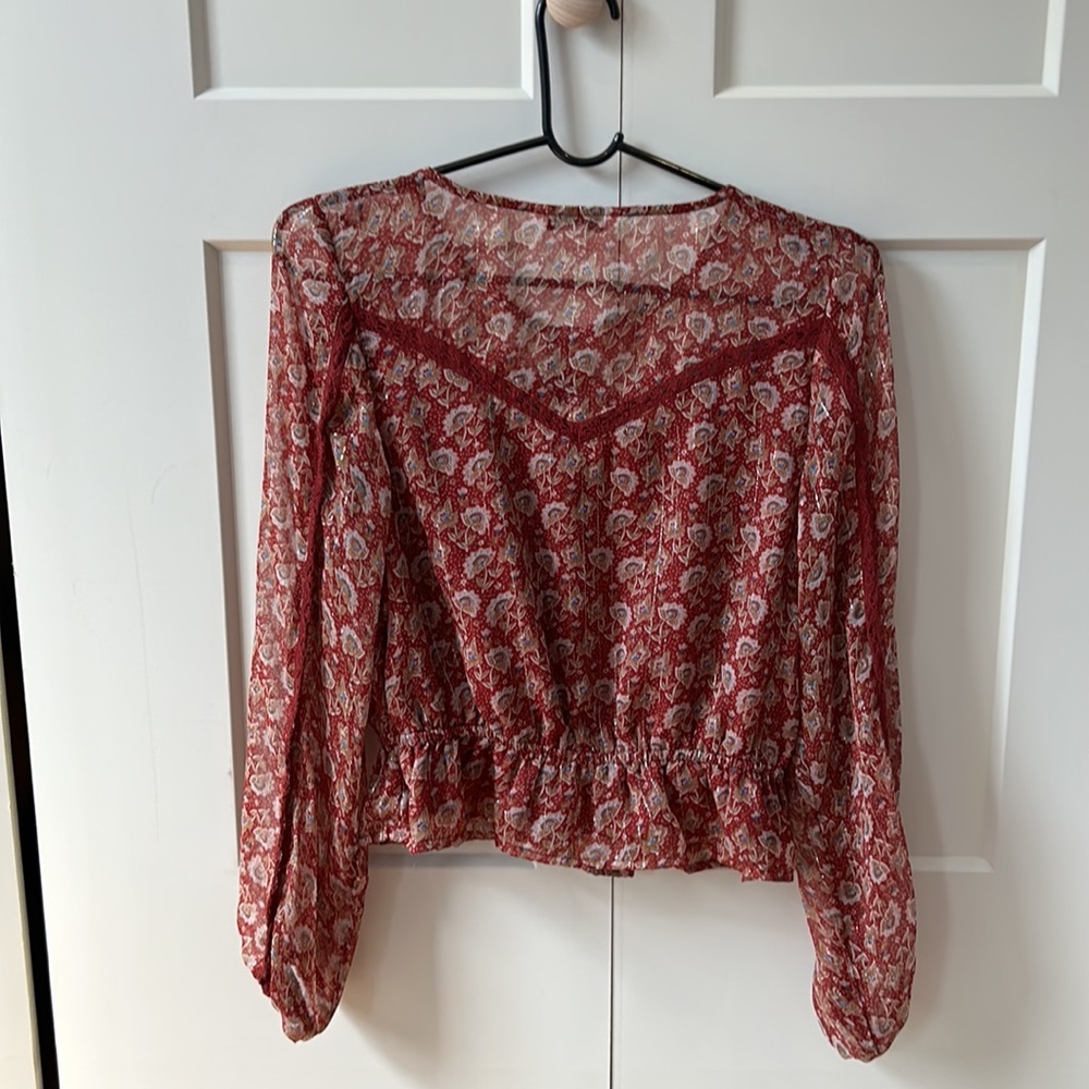 Woman’s XS American eagle blouse top. - Picture 2 of 11